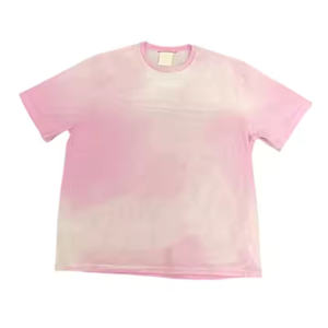 Camiseta de gran tamaño 100% algodón pesado personalizada para hombre Sun Faded Crew Neck Drop Shoulder Boxy Fit Estilo formal - Product Image 5