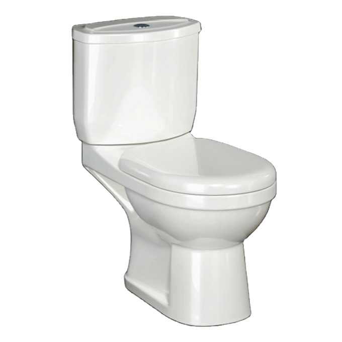 Sanitary Ware White Ceramic Material Made Two Piece WC Water