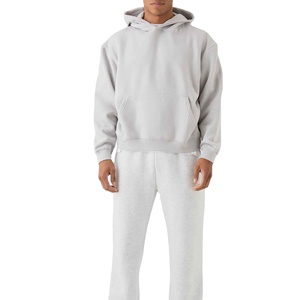 Sudaderas Cortas de Alta Calidad para Hombre, Estilo Casual, 400-500 g/m², Algodón Grueso, Hombros Caídos, Capucha - Product Image 3