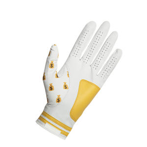 Gants de golf OEM ODM Usine directe en gros Logo personnalisé Cabretta Cuir antidérapant Respirant Durable Hommes Femmes Équipement de golf - Product Image 6