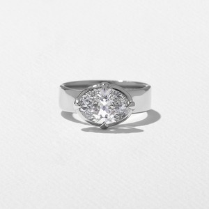 Anillo de boda de mujer con diamantes cultivados en laboratorio Superior de 2 quilates VVS2 Clarity Brilliant Cut 925 Sterling Silver IGI Certified Wholesale - Product Image 3