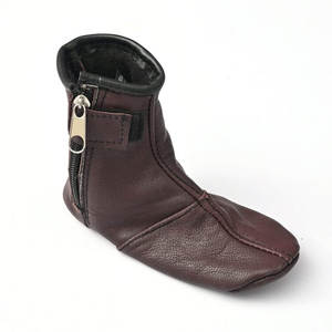 Calcetines de cuero genuino puro ligeros y cómodos hechos profesionalmente con cremallera Precio al por mayor - Product Image 3