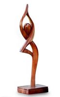 Nouvelles sculptures en bois écologiques pour les amateurs d'art moderne, couleurs/tailles personnalisables pour les espaces intérieurs, les temples, les jardins