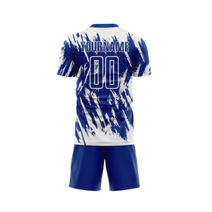 Traje de fútbol Ropa de fútbol Uniformes de fútbol Camisetas y pantalones cortos de alta calidad para equipos Diseño personalizado y pedidos a granel Pakistán - Product Image 3