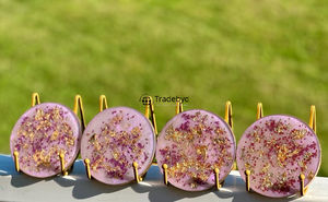 Handmade Luxury Square Resin Coaster Set Premium Quality Customizable Colors for Home Table Decor Cafe <b>Bar</b> Tradebyd - Product Image 4