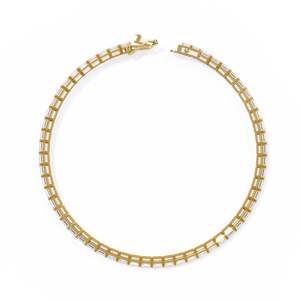 Fabulous 18K <b>Gold</b> Lab Grown Diamond Bracelet & <b>Bangle</b> - Product Image 2