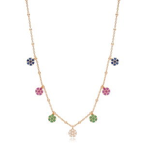 Coloré Fleur Conception Dainty Shaker Collier Turc En Gros À La Main 925 Bijoux En Argent Sterling - Product Image 6