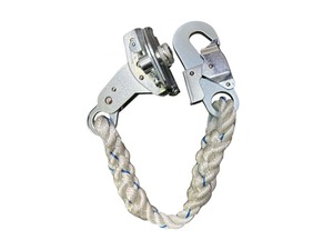 Arrête-chute personnel en acier zingué certifié CE, ensemble de rétrécisseur de corde pour cordes synthétiques de 12 mm - Product Image 2