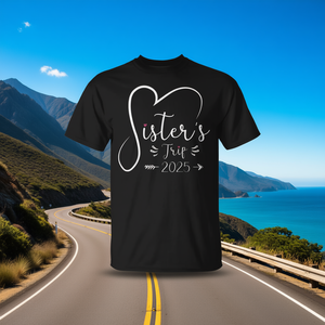 T-shirt pour filles pour les voyages entre sœurs 2025, pour les escapades et les souvenirs - Product Image 3