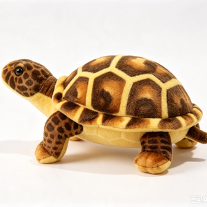 Customized Realistic Green Tortoise Plush <b>Toy</b> with Embroidered <b>Turtle</b> Shell Pattern Soft Plush Fabric 12cm Birthday Gift Unisex - Product Image 6