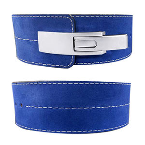 Cinturón de levantamiento de pesas para gimnasio Unisex profesional, Material de piel de vaca, hebilla de entrenamiento segura, tipo de palanca, entrenamiento transpirable, Fitness alto - Product Image 3