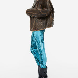 เลกกิ้งโยคะวิ่งผู้หญิงเอวสูงผ้าเนื้อเดียวยืดได้สี่ทิศทางระบายอากาศได้ดีไร้ตะเข็บขายส่ง - Product Image 4