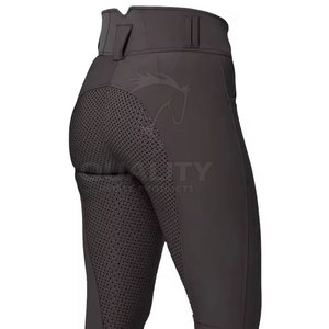 Elegantes mallas de montar con bolsillos y cintura elástica Medias de montar para mayor comodidad y conveniencia - Product Image 2