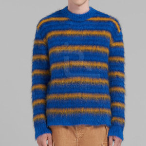 Ropa informal, suéteres de mohair, tela transpirable con mangas largas para hombres al aire libre, suéter de mohair - Product Image 2