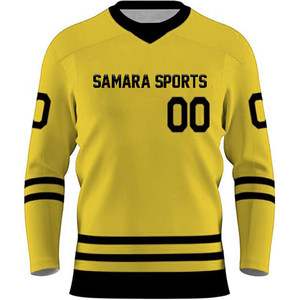 Vente en gros BAS quantité minimale de commande surdimensionné fabriqué au Pakistan extérieur logo personnalisé élégant maillot de hockey sur glace - Product Image 1