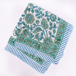 Bandana unisexe multifonctionnel en coton premium fait main, imprimé floral, écologique, respirant, pour la tête, le cou et les cheveux, à porter au quotidien - Product Image 6