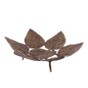 Bol à fruits en métal fini laiton antique avec base au design unique - Product Image 6