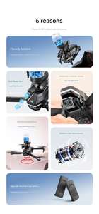 Drone M2 Water Bomb Version avec moteur sans balais, vidéo 2K QHD, temps de vol de 21 à 30 minutes et conception de quadricoptère pliable - Product Image 2