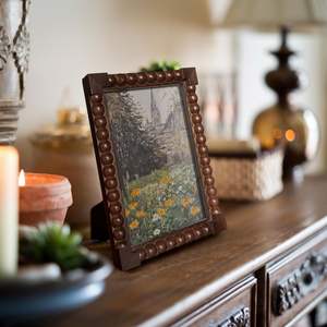 Artistic wooden <b>photo</b> <b>frame</b> for <b>gallery</b> wall decor creative home styling handcrafted wooden craftsmanship detai - Product Image 4