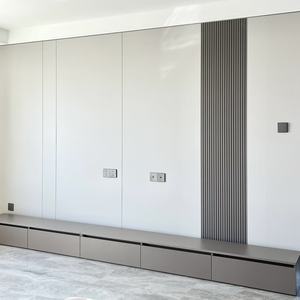 高級デザインフレキシブル装飾炭素繊維壁パネルスレートシート竹木炭ベニヤPVC壁パネル & ボード - Product Image 1