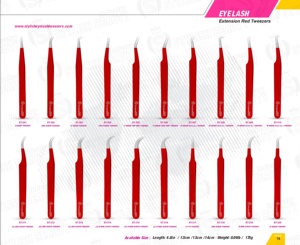 Ensemble de pinces à épiler pour extensions de cils, pointe en fibre multi-or et argent, antistatique, pinces professionnelles de haute qualité - Product Image 6