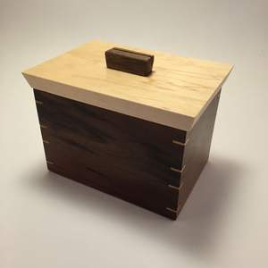 Boîte de rangement en bois faite à la main couvercle organisateur en bois naturel conteneur décoratif pour bureau à domicile salon artisanat approvisionnement organisateur - Product Image 5