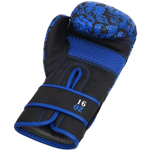 Guantes de boxeo duraderos con logotipo personalizado Guantes de entrenamiento deportivo de gimnasio de calidad en tamaño XL Protección de manos para adultos 6oz 16oz Cuero hecho - Product Image 2