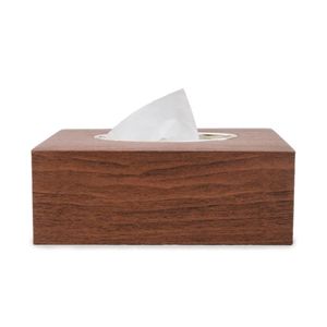 Boîte à mouchoirs en bambou artisanale Finition naturelle élégante - Product Image 4