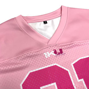 Camiseta de fútbol americano de alta calidad, camisetas de fútbol personalizadas para hombre, camiseta recortada transpirable de malla, camiseta de fútbol de talla americana con ajuste de buey - Product Image 4