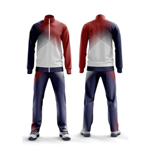 Ensemble de survêtement de football unisexe deux pièces pour l'hiver, personnalisé par sublimation, avec fermeture éclair intégrale, séchage rapide, respirant, taille plus - Product Image 6
