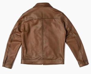 Blouson aviateur réversible en cuir pour homme, à capuche, en toile, hiver, design unique double face, chaud, confortable, durable, vêtement d'extérieur - Product Image 4