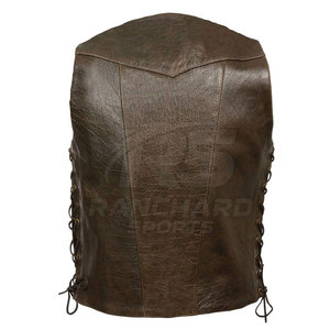 Gilet en cuir pour homme, dernier style, vêtements de mode, gilet en cuir pour homme, sans manches, gilet en cuir pour homme - Product Image 2