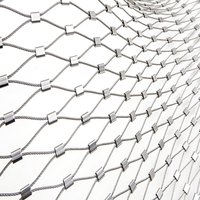 Maille de câble en acier inoxydable 316 de qualité marine pour applications de sécurité extérieures