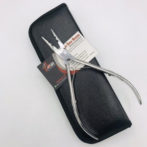 Pinzas para Extensiones de Cabello con Microperlas de Dos Orificios, Logotipo Personalizado Profesional ASB, Acero Inoxidable de Grado Quirúrgico, Color Personalizado, Venta al por Mayor - Product Image 2