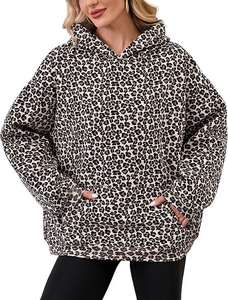 Nouveaux sweats à capuche pour femmes en camouflage de luxe, en molleton de coton de haute qualité, lavage à l'acide, pull lourd, streetwear, coupe ample, hiver, automne - Product Image 3