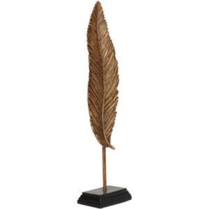 Sculpture moderne de figurine aquatique en métal Sculpture élégante de poisson de finition d'or sur la base en bois pour la décoration à la maison élégante ou l'article de cadeau - Product Image 4