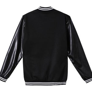 Dernière conception de vente en gros veste universitaire personnalisée de qualité supérieure pour femmes, col en V, bouton, broderie de baseball, imprimé, teint uni - Product Image 3