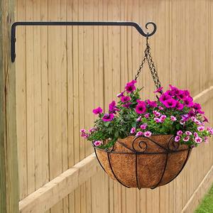 Jardinières de jardin, revêtement en fibre de coco, tapis de remplacement pour jardinière de balcon extérieur, panier suspendu en métal - Product Image 6