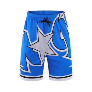 Taille et couleur personnalisées Short de basket-ball avec broderie en maille Logo par sublimation Short de sport de basket-ball pour hommes Prix bon marché OEM - Product Image 1