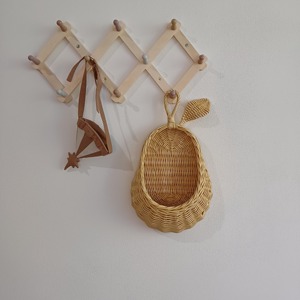 <b>Hanging</b> Pear <b>Basket</b> Handmade <b>Storage</b> <b>Baskets</b> Natural Rattan Modern Multifunction Made in Viet Nam - Product Image 4