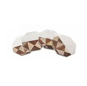 Vente chaude meilleure conception sous-verres antidérapants tapis en bois de marbre faits à la main tampons durables de qualité sous-verres tendance supérieurs - Product Image 6