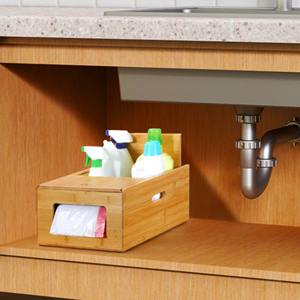 Boîte de rangement pour sac poubelle en bambou 2 en 1 Boîte à mouchoirs en bambou faite à la main Écologique Décoration de maison et de table en gros du Vietnam - Product Image 6