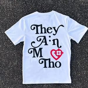 เสื้อยืดพิมพ์ลายพัฟฟ์ขนาดใหญ่ แห้งเร็ว สไตล์ลำลอง ออกกำลังกาย สตรีทแวร์ เทคนิคพิมพ์ลายพัฟฟ์ แขนสั้น ลายพิมพ์พัฟฟ์ - Product Image 5