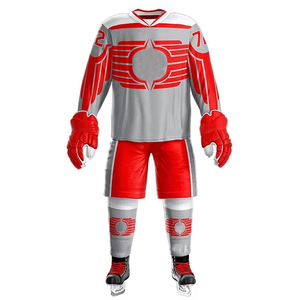 Wholesale Custom Adult Size Men Ice Hockey Uniform 100% Polyester Custom <b>Cheap</b> Team Sublimated Ice Hockey Uniform - Product Image 1