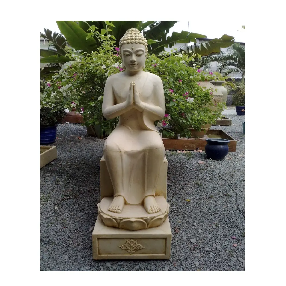 FS032SS Garden Furniture And Decorative Objects Sitting Bhudda Statue FS032 From Vietnam Manufacturer
