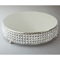 Supports à gâteaux de mariage en métal ALAM CS5580 de qualité supérieure, supports de présentation pour cupcakes, couleur argent, taille personnalisable, MOQ 25 pièces