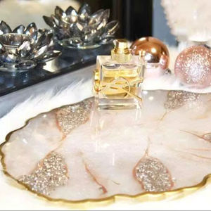 Resin Decorative <b>Tray</b> in Multiple Colors Round Shape Home Decor Resin <b>Tray</b> High Quality - Product Image 1