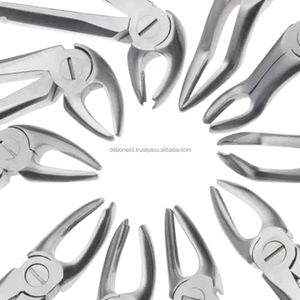 Kit d'extraction complet de forceps et d'élevateurs dentaires chirurgicaux en acier inoxydable de haute qualité, manuel, pour hôpital et clinique bucco-dentaire - Product Image 5