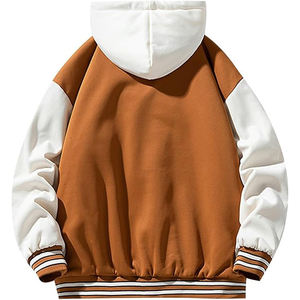 OEM Logo personnalisé couleur hommes 100% coton mélangé sweats à capuche surdimensionné capuche pleine fermeture éclair Style de rue en plusieurs couleurs pour l'hiver - Product Image 4