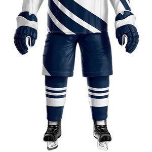 Ensemble d'uniformes de hockey sur glace personnalisable en usine OEM, fabriqué au Pakistan, avec votre propre logo, nom d'équipe personnalisé, 100% polyester, séchage rapide - Product Image 6